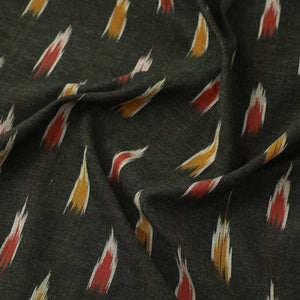 Black - Cotton Pochampally Ikat Fabric 22