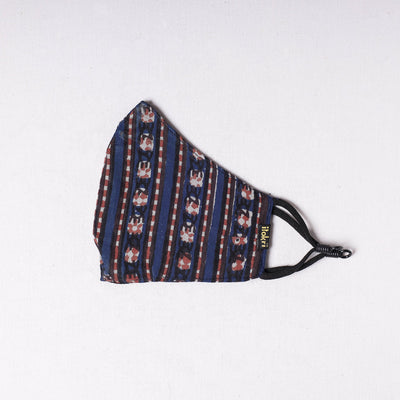 Akola Block Printed Cotton 3 Layer Snug Fit Face Cover