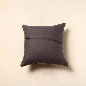 Black - Tie & Dye Cotton Bandhani Cushion Cover (16 x 16 in) 42