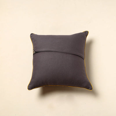 Black - Tie & Dye Cotton Bandhani Cushion Cover (16 x 16 in) 42