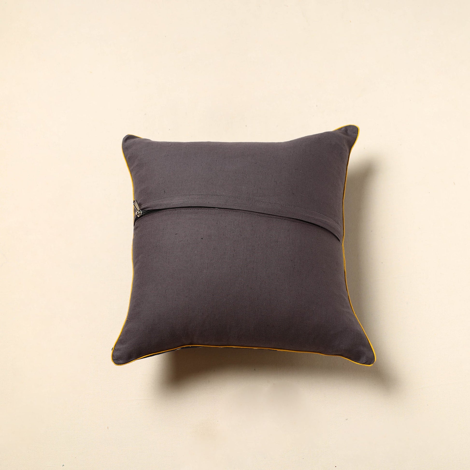 Black - Tie & Dye Cotton Bandhani Cushion Cover (16 x 16 in) 42