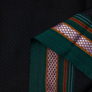Black - Traditional Khun Weave Cotton Fabric 06