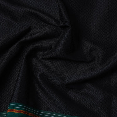 Black - Traditional Khun Weave Cotton Fabric 06
