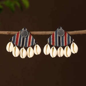 Ashma Fabart Shell Work Earrings