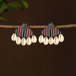Ashma Fabart Shell Work Earrings