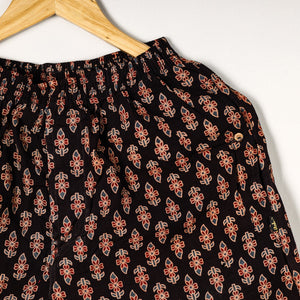 Black - Ajrakh Block Printed Cotton Unisex Boxer/Shorts