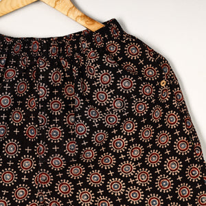 Black - Ajrakh Block Printed Cotton Unisex Boxer/Shorts