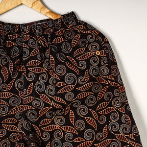 Black - Ajrakh Block Printed Cotton Unisex Boxer/Shorts