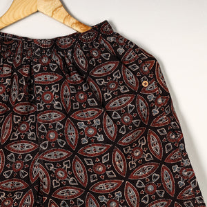 Black - Ajrakh Block Printed Cotton Unisex Boxer/Shorts
