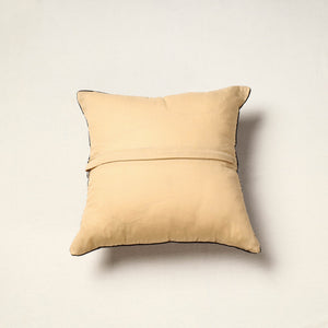 Beige - Block Print Cotton Ajrakh Cushion Cover (16 x 16 in) 103