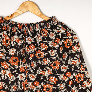 Black - Sanganeri Block Printed Cotton Unisex Boxer/Shorts