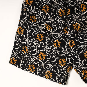 Black - Sanganeri Block Printed Cotton Unisex Boxer/Shorts