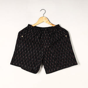 Black - Pochampally Ikat Cotton Unisex Boxer/Shorts