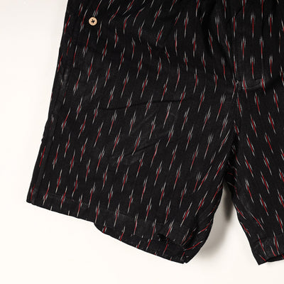 Black - Pochampally Ikat Cotton Unisex Boxer/Shorts