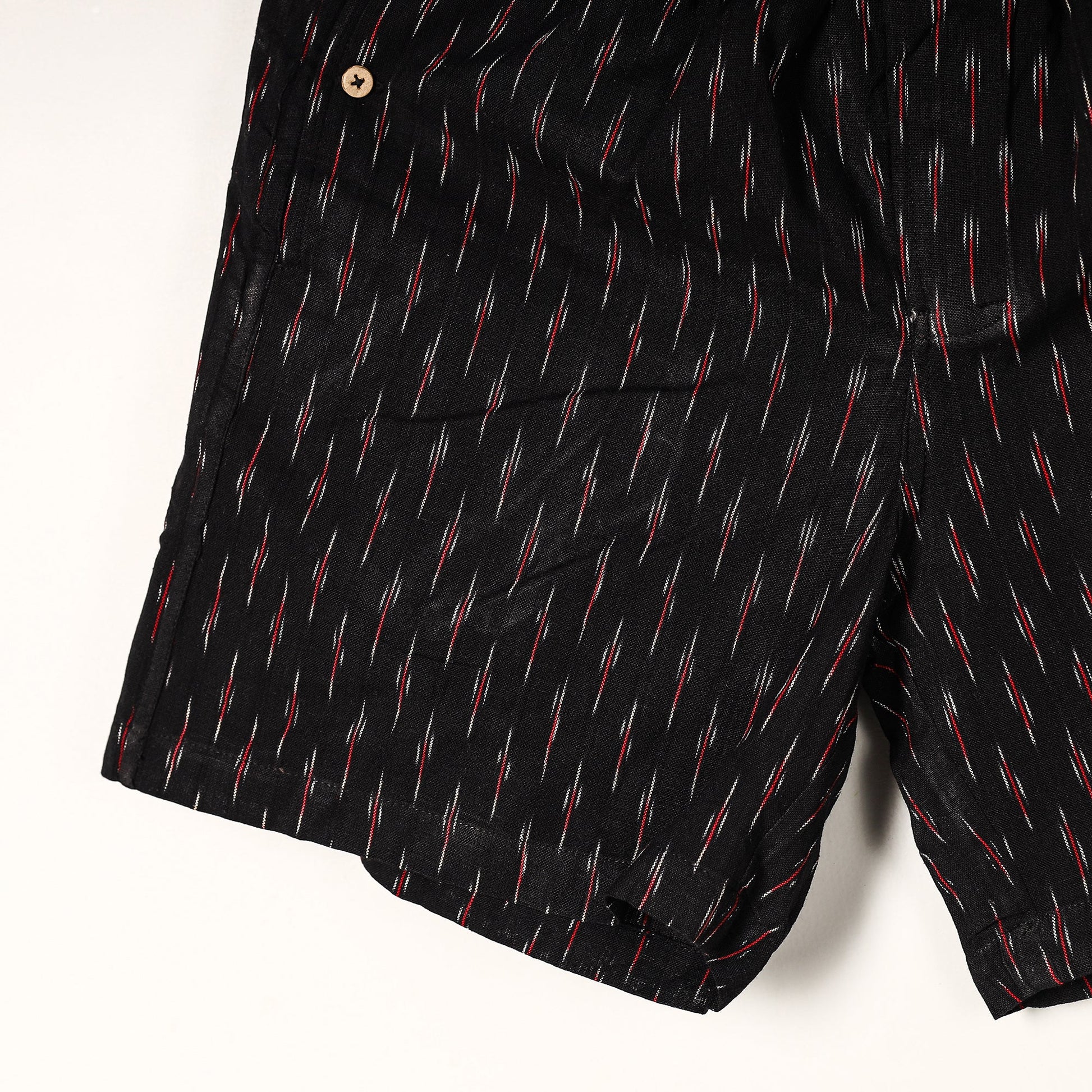 Black - Pochampally Ikat Cotton Unisex Boxer/Shorts