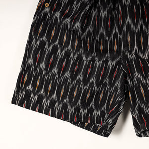 Black - Pochampally Ikat Cotton Unisex Boxer/Shorts