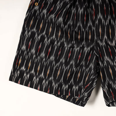 Black - Pochampally Ikat Cotton Unisex Boxer/Shorts