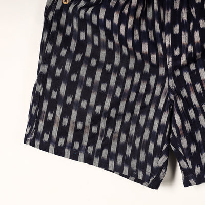 Black - Pochampally Ikat Cotton Unisex Boxer/Shorts
