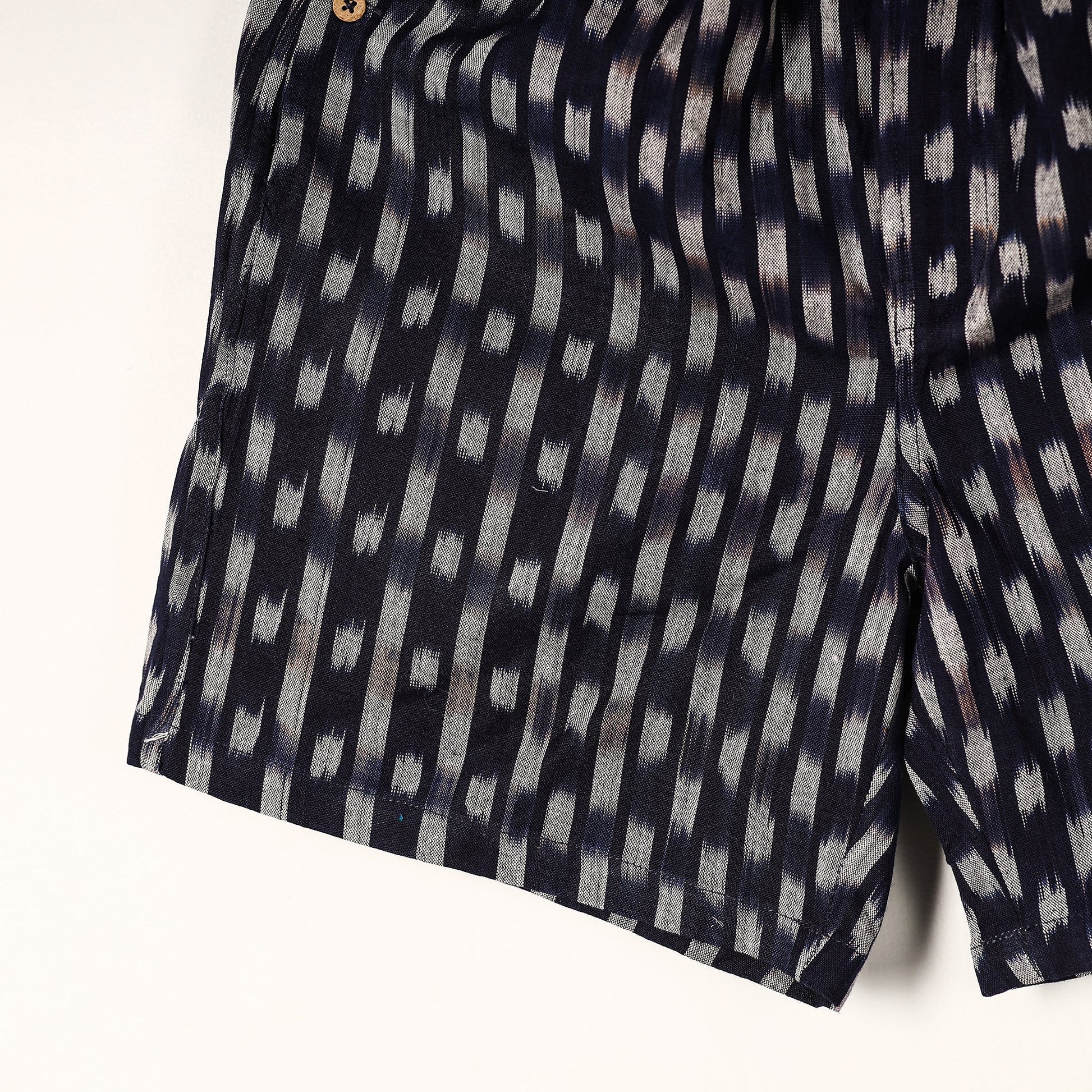 Black - Pochampally Ikat Cotton Unisex Boxer/Shorts