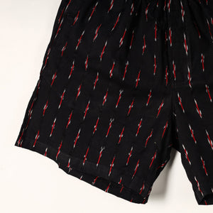 Black - Pochampally Ikat Cotton Unisex Boxer/Shorts