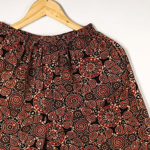 Brown - Ajrakh Block Printed Cotton Unisex Boxer/Shorts