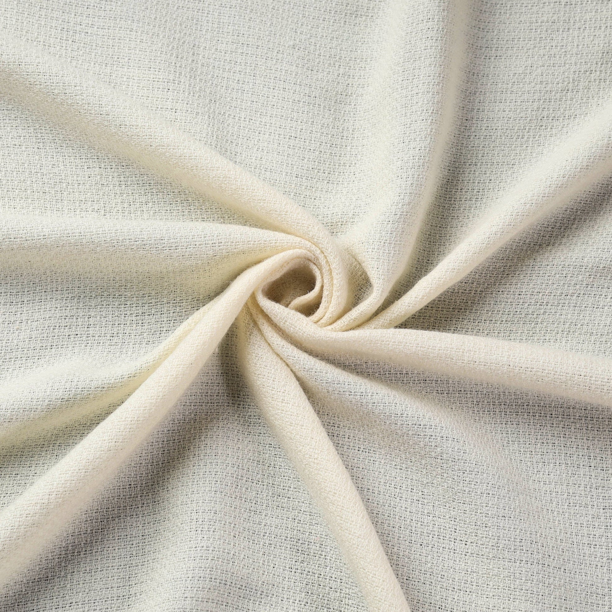 Beige - Kumaun Handwoven Merino Woollen Fabric 01