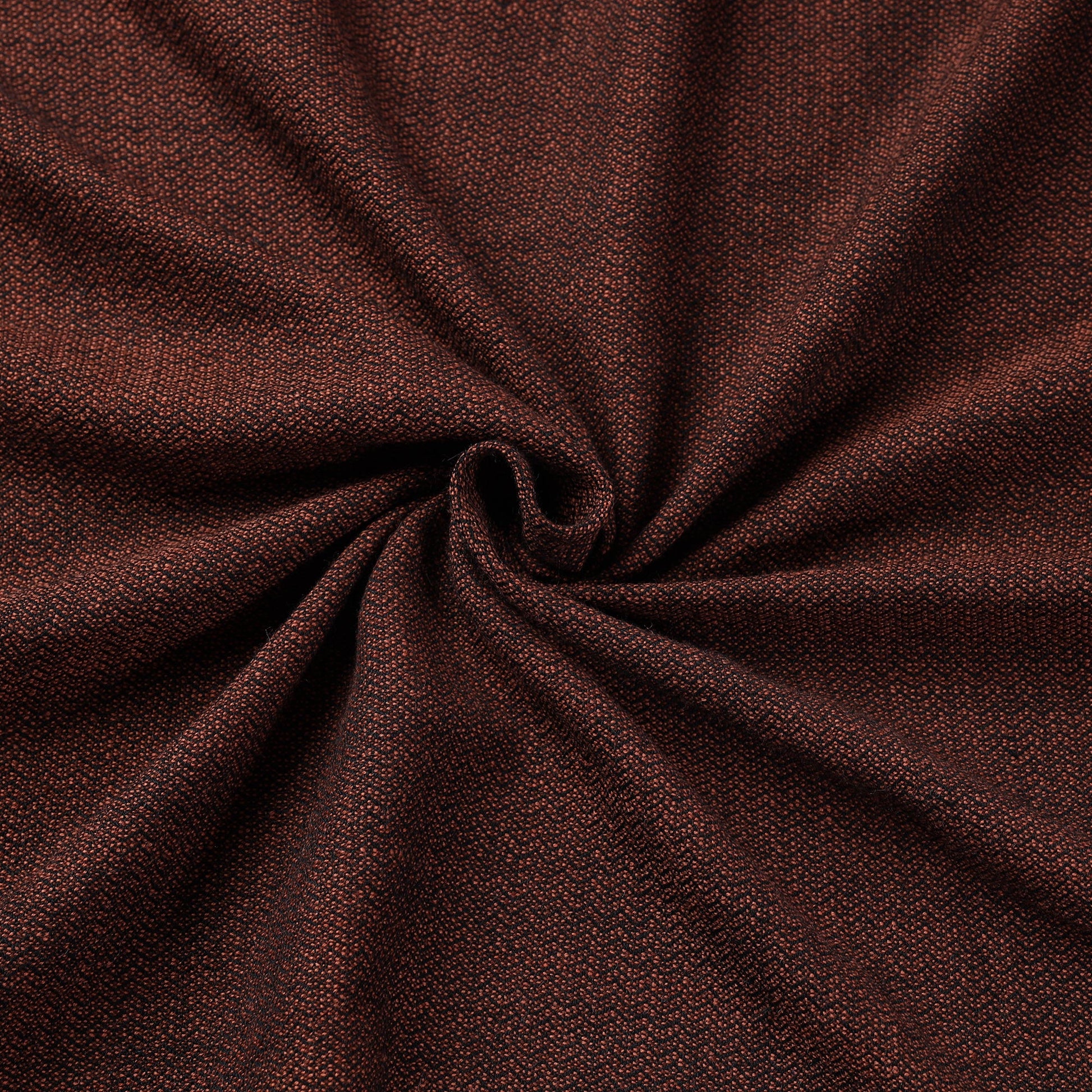 Brown - Kumaun Handwoven Merino Woollen Fabric