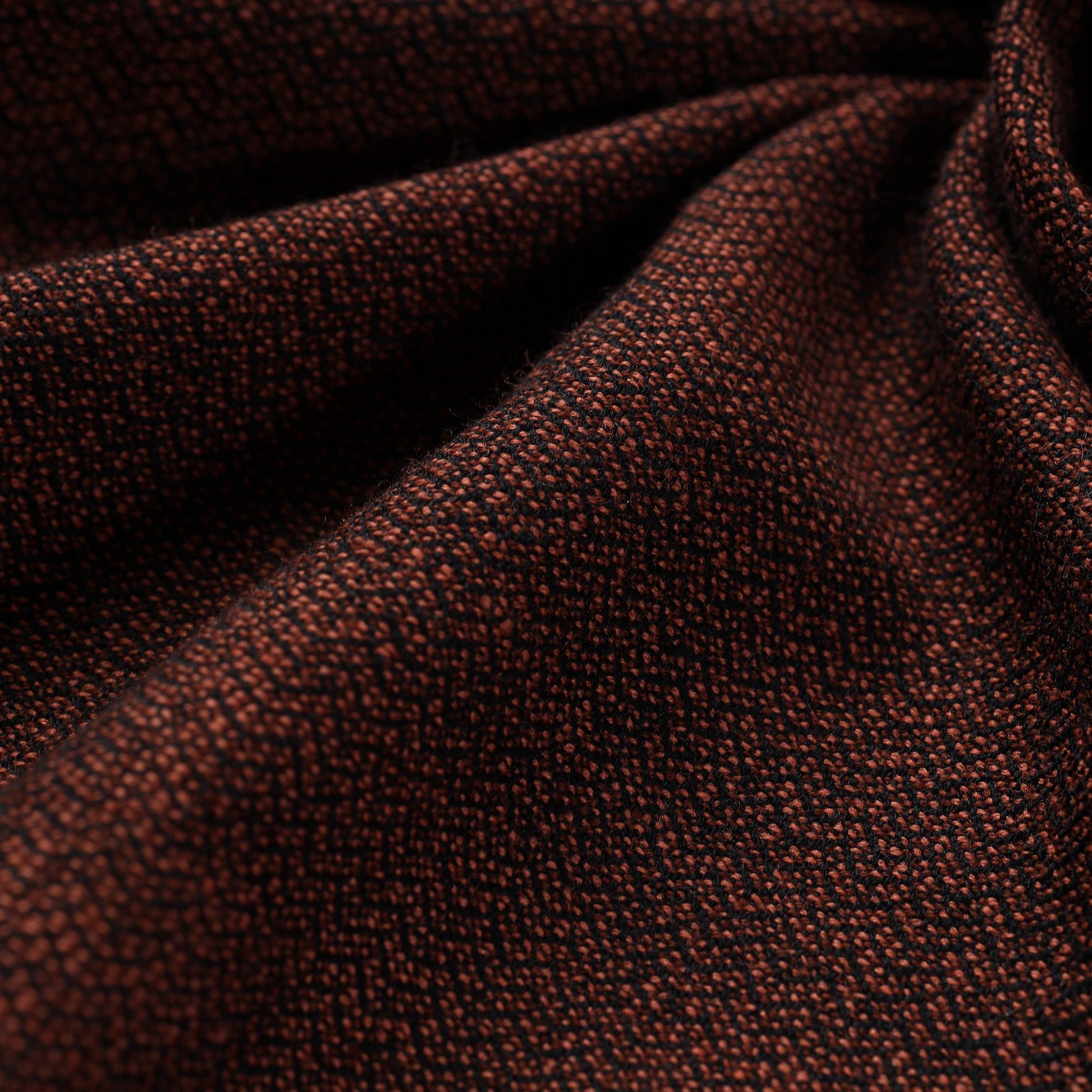 Brown - Kumaun Handwoven Merino Woollen Fabric