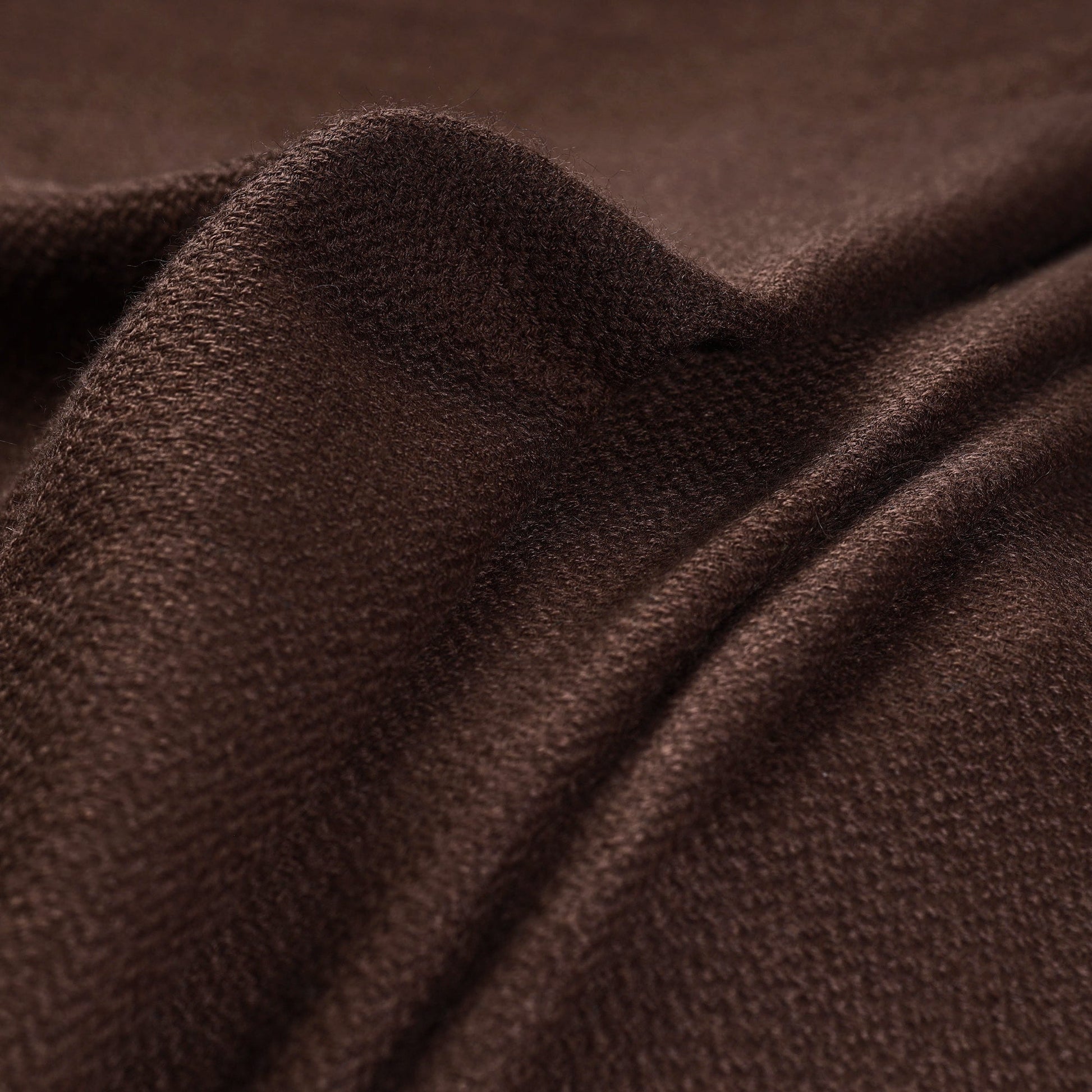 Brown - Kumaun Handwoven Merino Woollen Fabric 02