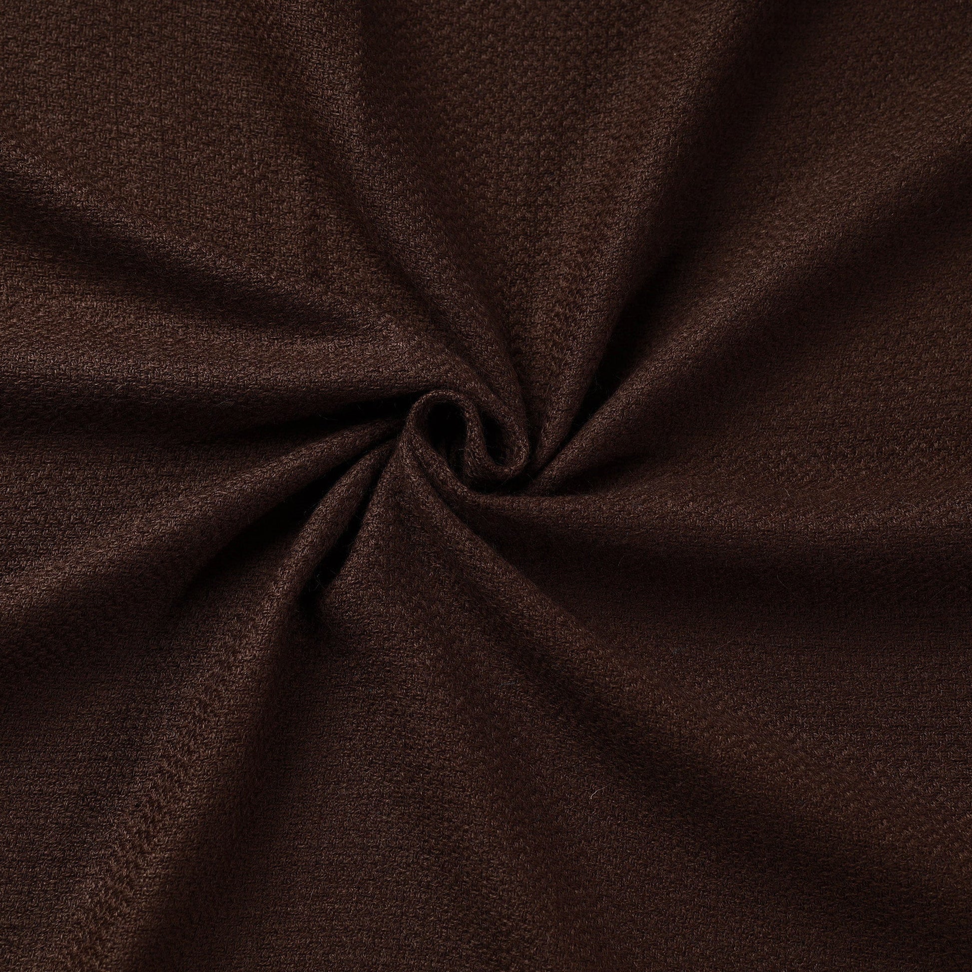 Brown - Kumaun Handwoven Merino Woollen Fabric 02