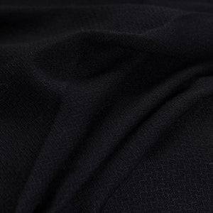 Black - Kumaun Handwoven Merino Woollen Fabric 07
