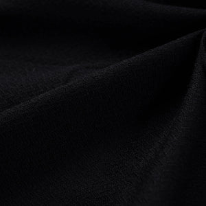 Black - Kumaun Handwoven Merino Woollen Fabric 07
