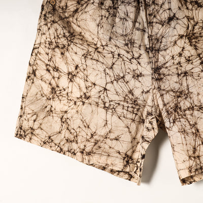 Beige - Hand Batik Printed Cotton Unisex Boxer/Shorts