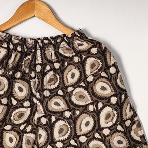 Brown - Bagru Block Printed Cotton Unisex Boxer/Shorts
