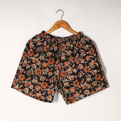 Black - Bagru Block Printed Cotton Unisex Boxer/Shorts