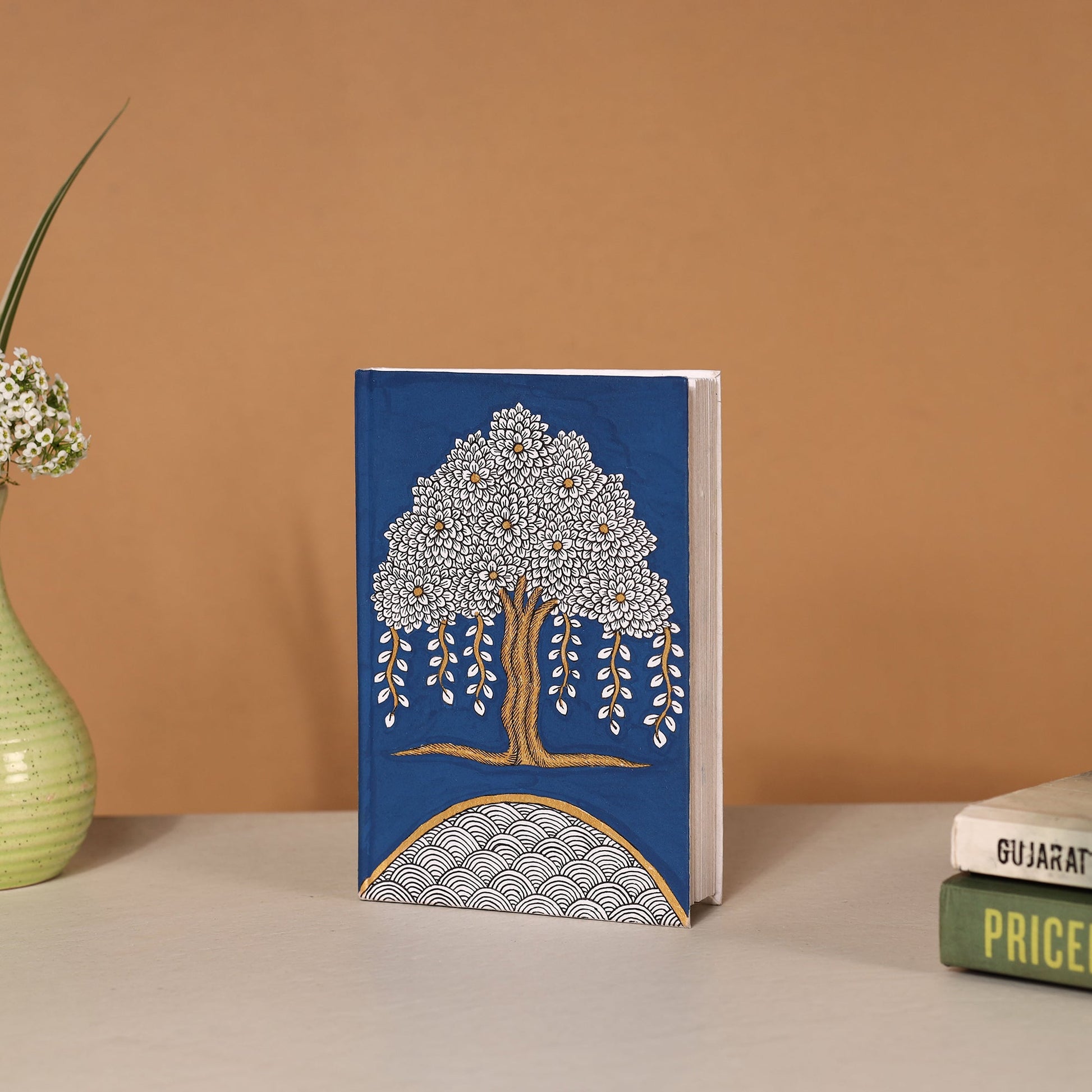 Banyan Tree Handpainted Handmade Paper Notebook (6 x 4 in)