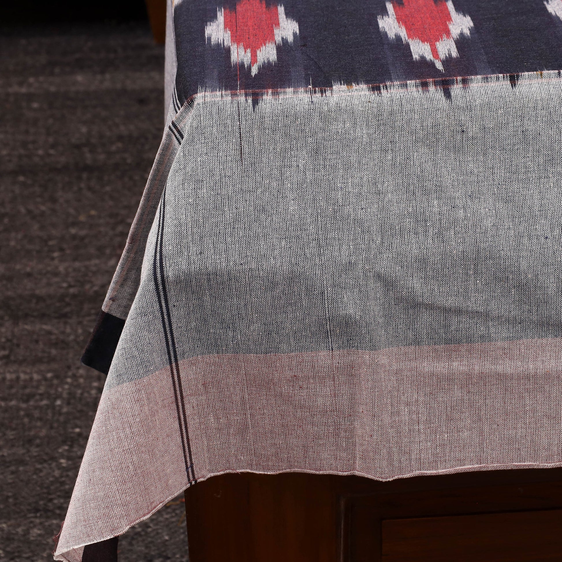 Blue - Cotton Pochampally Ikat Bedsheet 39