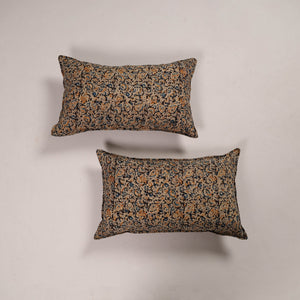 Black - Set of 2 Handcrafted Cotton Pillow Covers 26