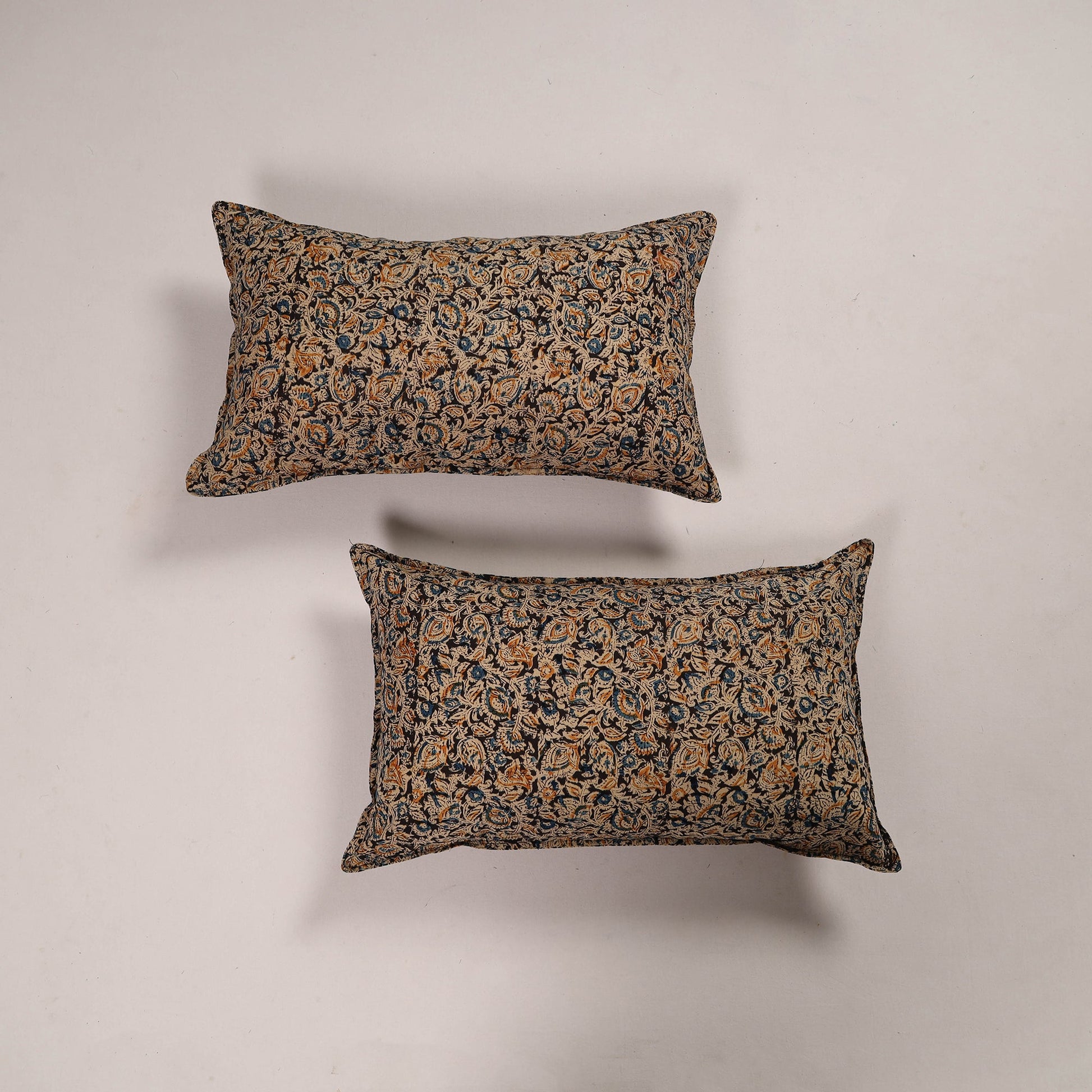 Black - Set of 2 Handcrafted Cotton Pillow Covers 26