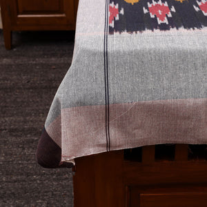 Black - Cotton Pochampally Ikat Bedsheet 56
