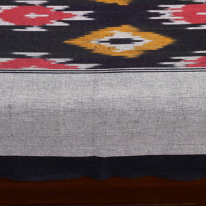 Black - Cotton Pochampally Ikat Bedsheet 56