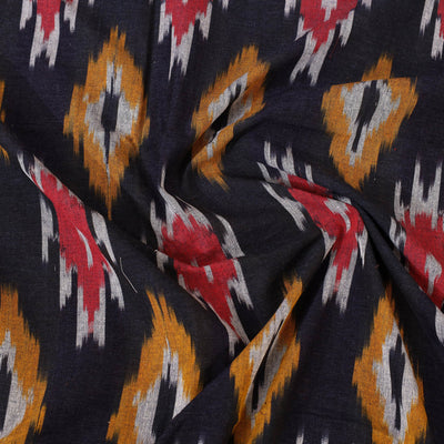 Black - Cotton Pochampally Ikat Bedsheet 56