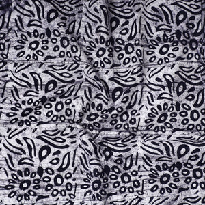 Black - Hand Batik Printed Cotton Precut Fabric (1 meter) 15