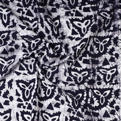Black - Hand Batik Printed Cotton Precut Fabric (0.7 meter) 17
