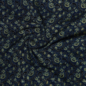 Blue - Ajrakh Block Printed Cotton Precut Fabric (1.25 meter) 51