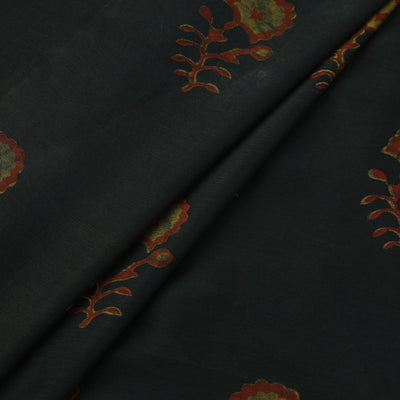 Natural Dyed Chanderi Silk Akola Print Fabric 06