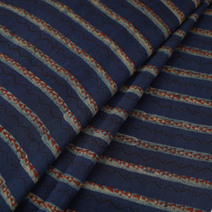 Natural Dyed Chanderi Silk Akola Print Fabric 12