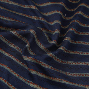Natural Dyed Chanderi Silk Akola Print Fabric 12