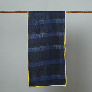 Blue - Chanderi Silk Nui Shibori Tie & Dye Stole 02