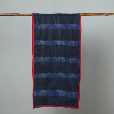 Brown - Chanderi Silk Nui Shibori Tie & Dye Stole 05